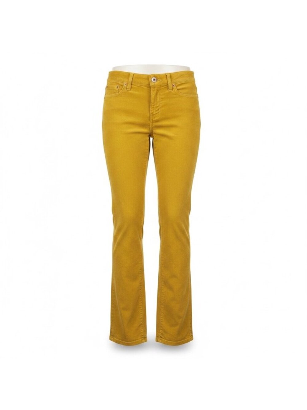 Gap Womens Gold Straight-Leg Jeans Comfortable Fit Stylish Size 27/4
